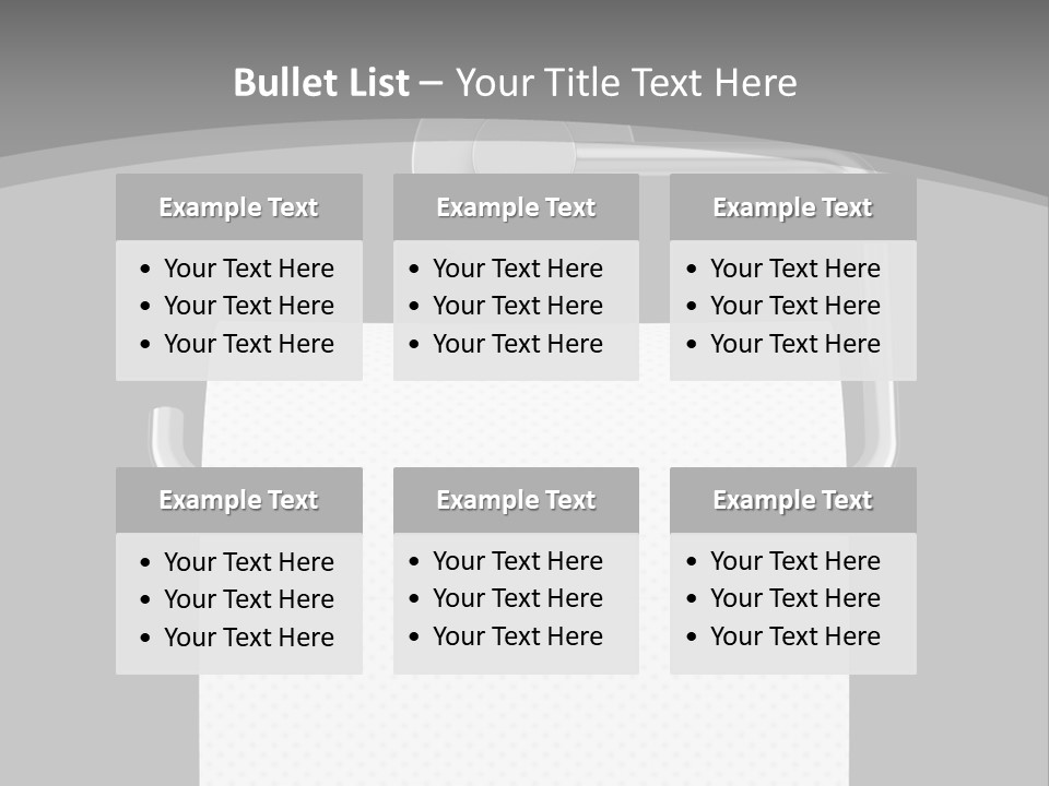 One Clipping Path Gray PowerPoint Template