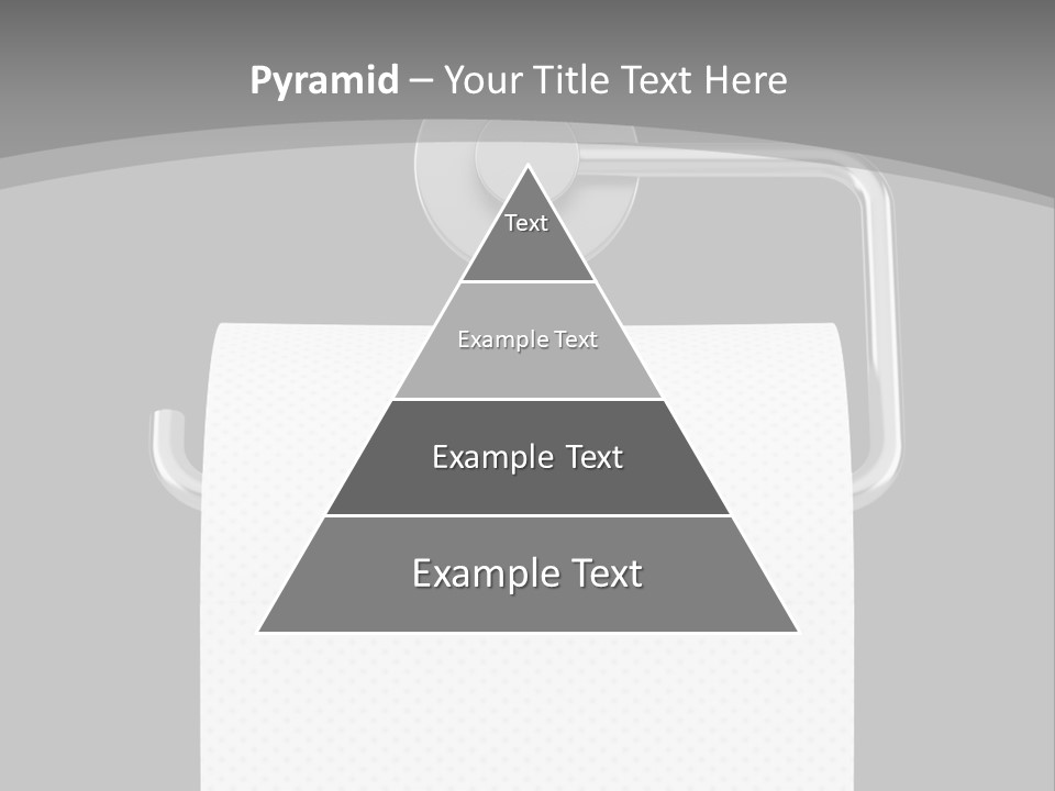 One Clipping Path Gray PowerPoint Template