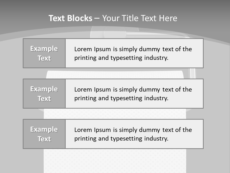 One Clipping Path Gray PowerPoint Template