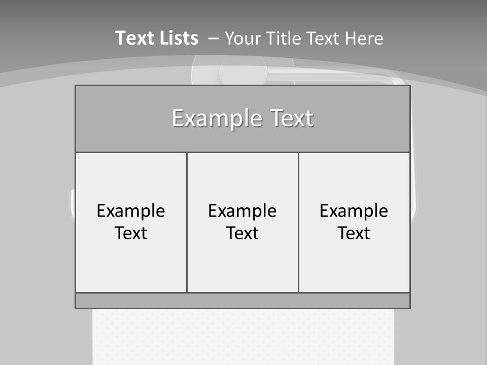 One Clipping Path Gray PowerPoint Template