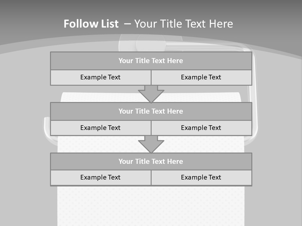 One Clipping Path Gray PowerPoint Template
