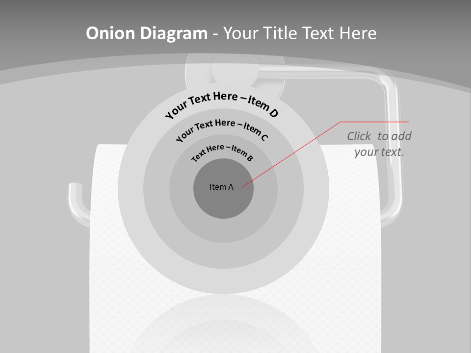 One Clipping Path Gray PowerPoint Template