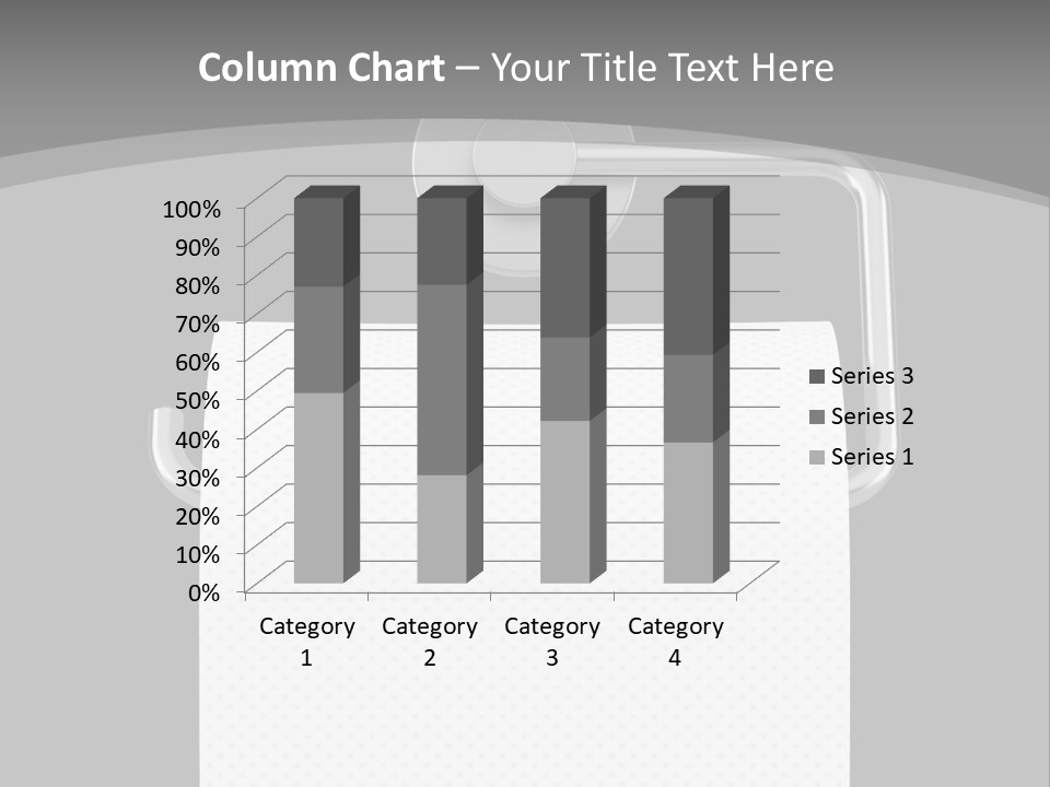 One Clipping Path Gray PowerPoint Template