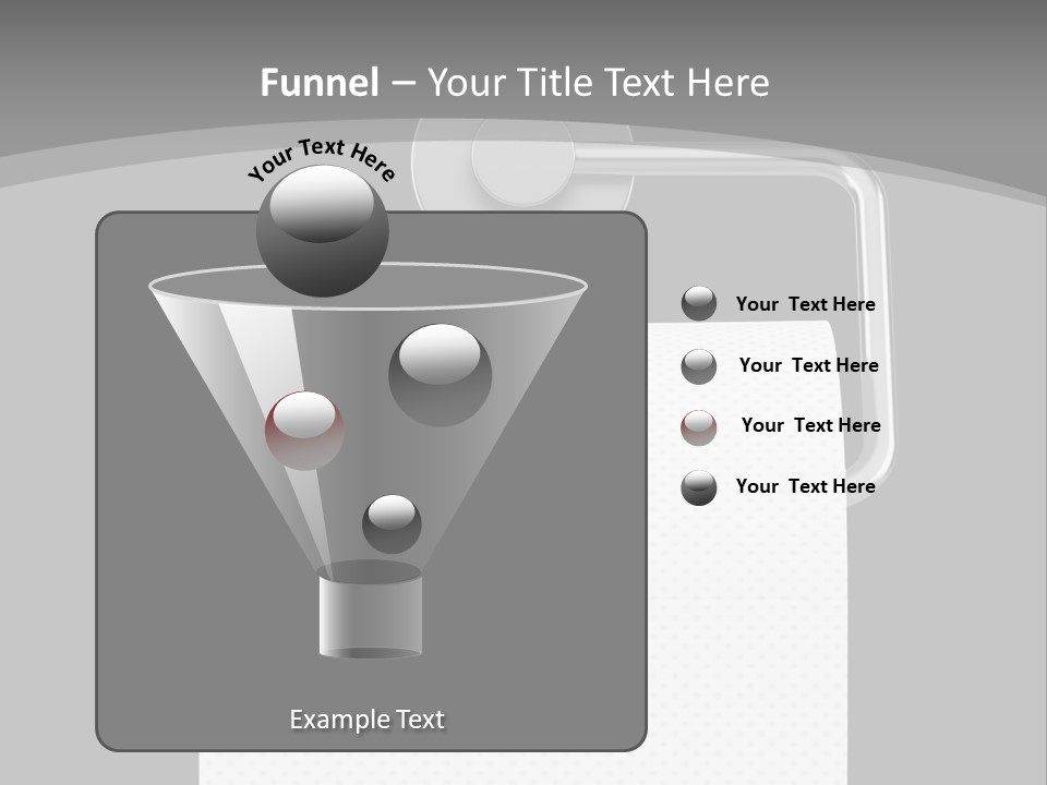One Clipping Path Gray PowerPoint Template