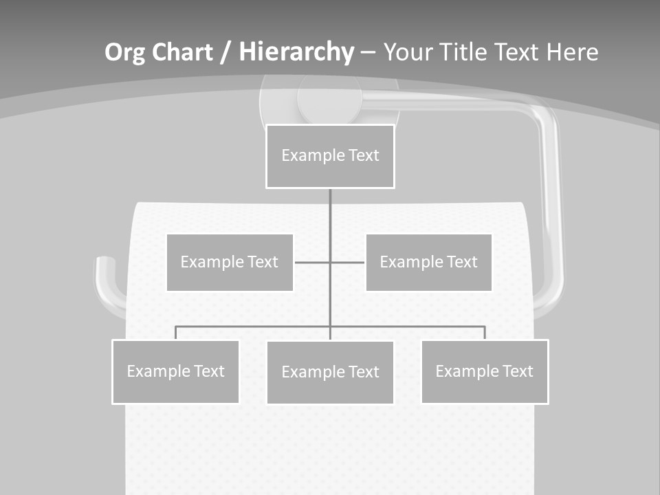 One Clipping Path Gray PowerPoint Template