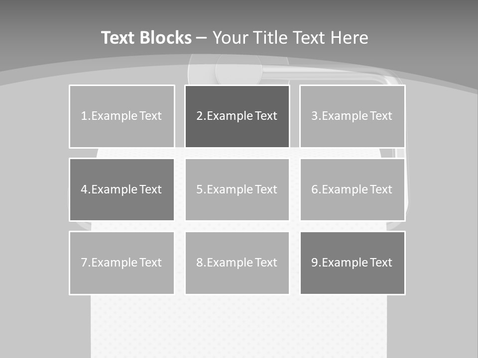 One Clipping Path Gray PowerPoint Template