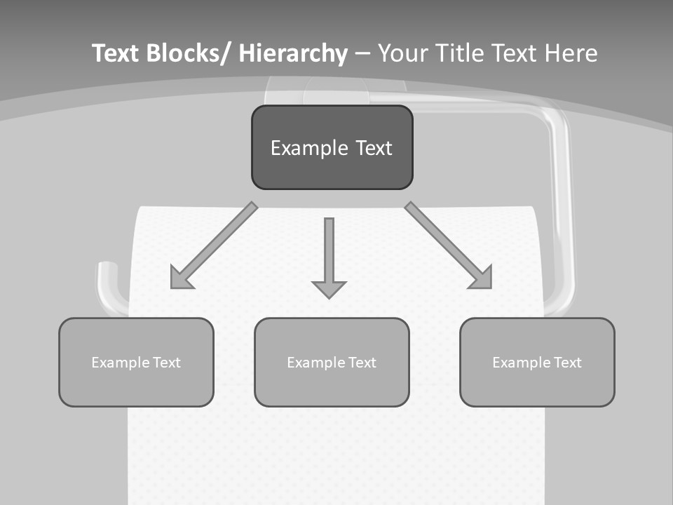 One Clipping Path Gray PowerPoint Template