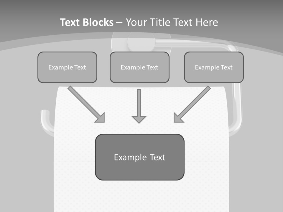 One Clipping Path Gray PowerPoint Template