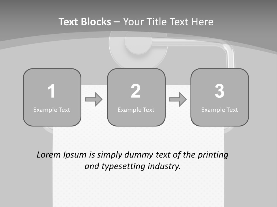 One Clipping Path Gray PowerPoint Template