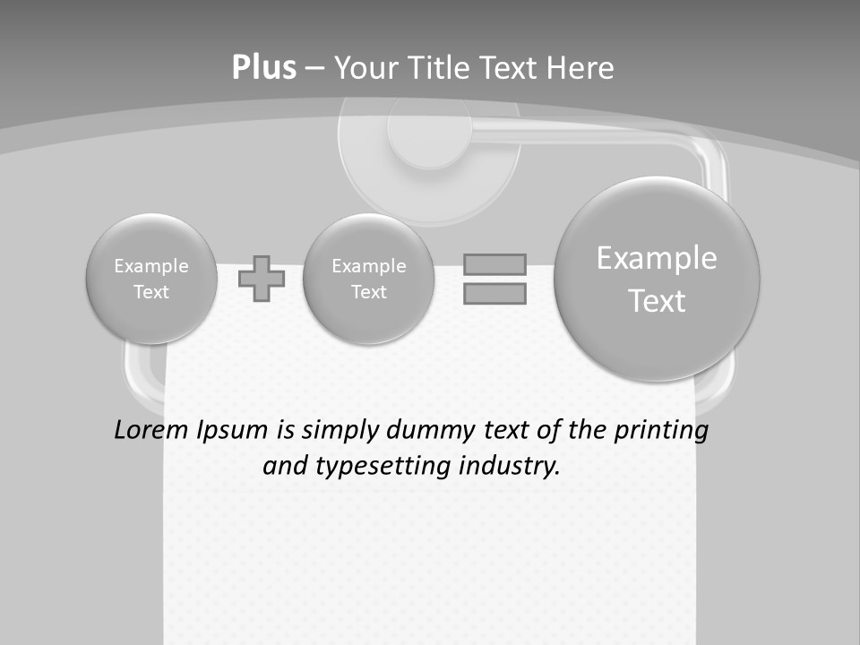 One Clipping Path Gray PowerPoint Template