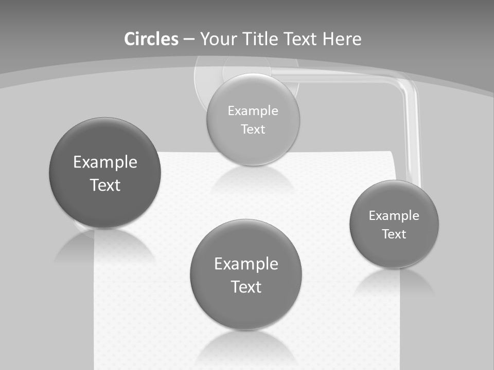 One Clipping Path Gray PowerPoint Template