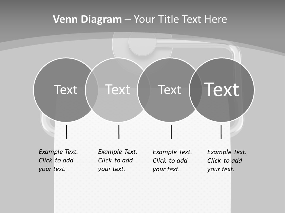One Clipping Path Gray PowerPoint Template