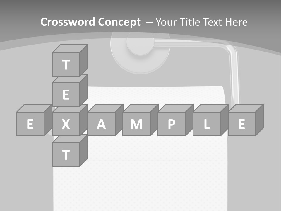 One Clipping Path Gray PowerPoint Template