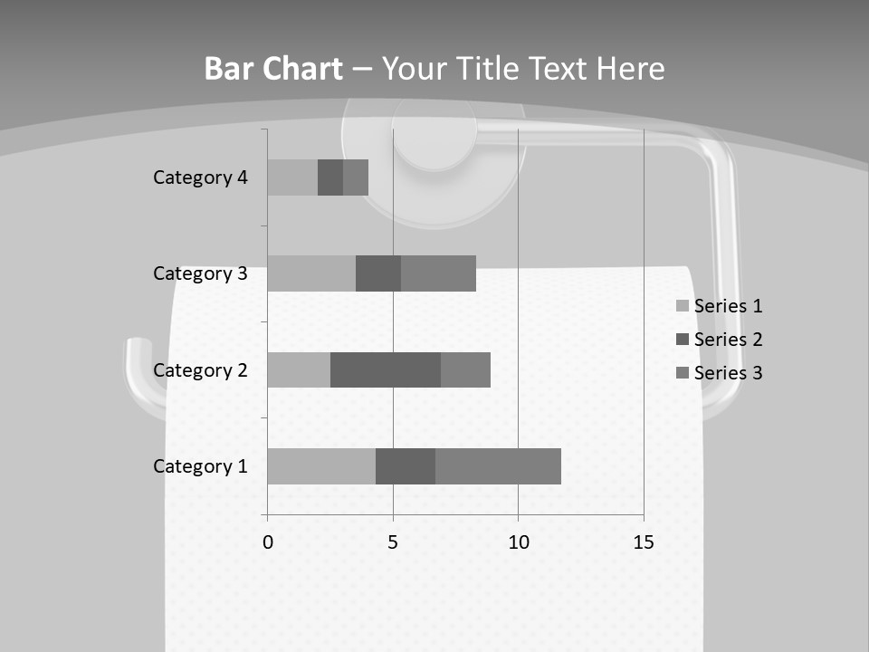 One Clipping Path Gray PowerPoint Template