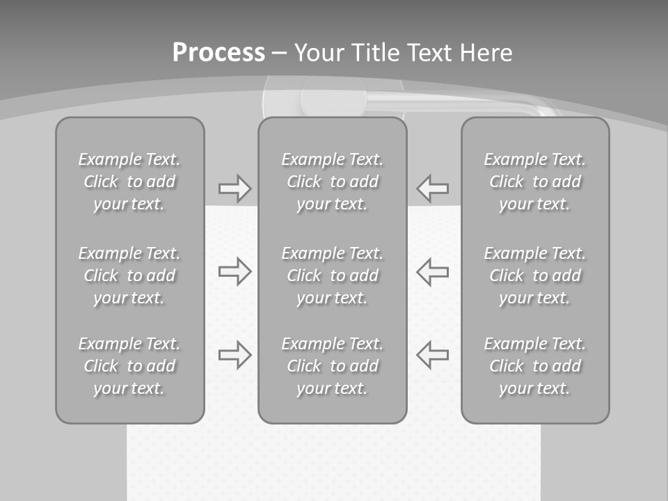 One Clipping Path Gray PowerPoint Template