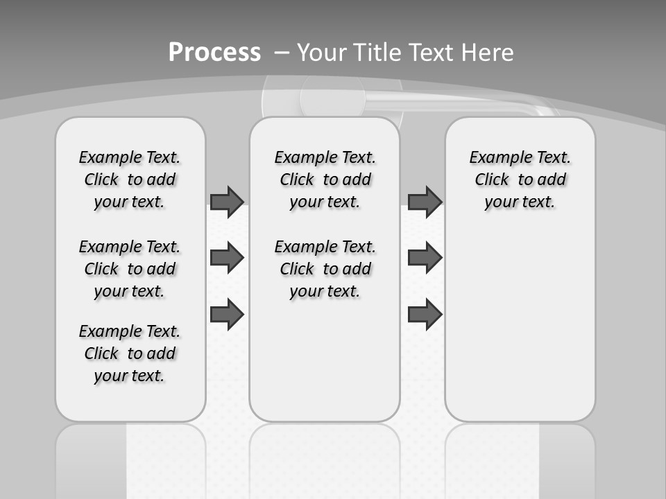 One Clipping Path Gray PowerPoint Template