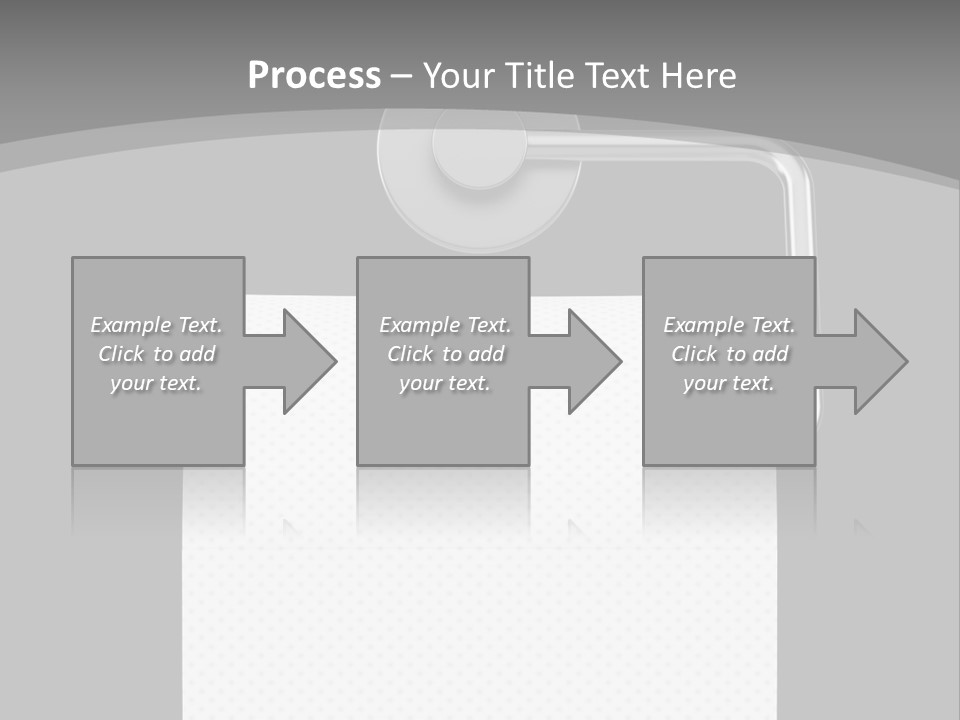 One Clipping Path Gray PowerPoint Template