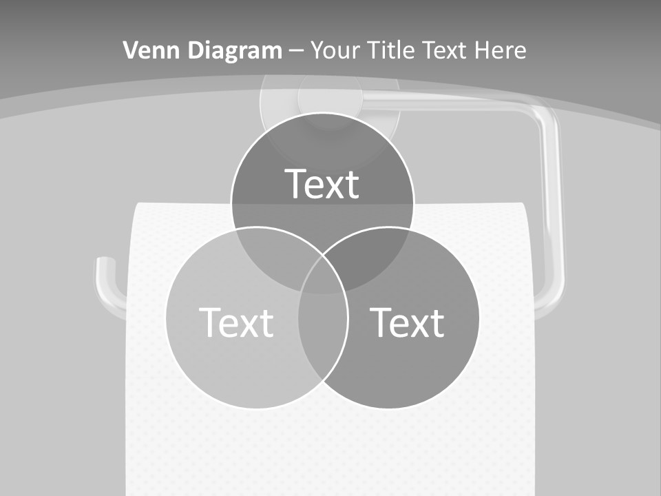 One Clipping Path Gray PowerPoint Template