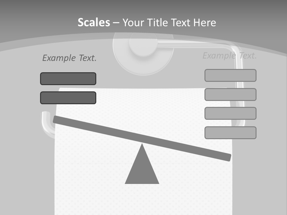 One Clipping Path Gray PowerPoint Template