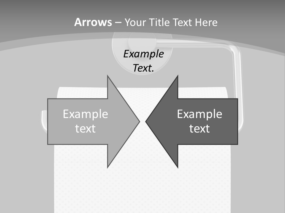 One Clipping Path Gray PowerPoint Template