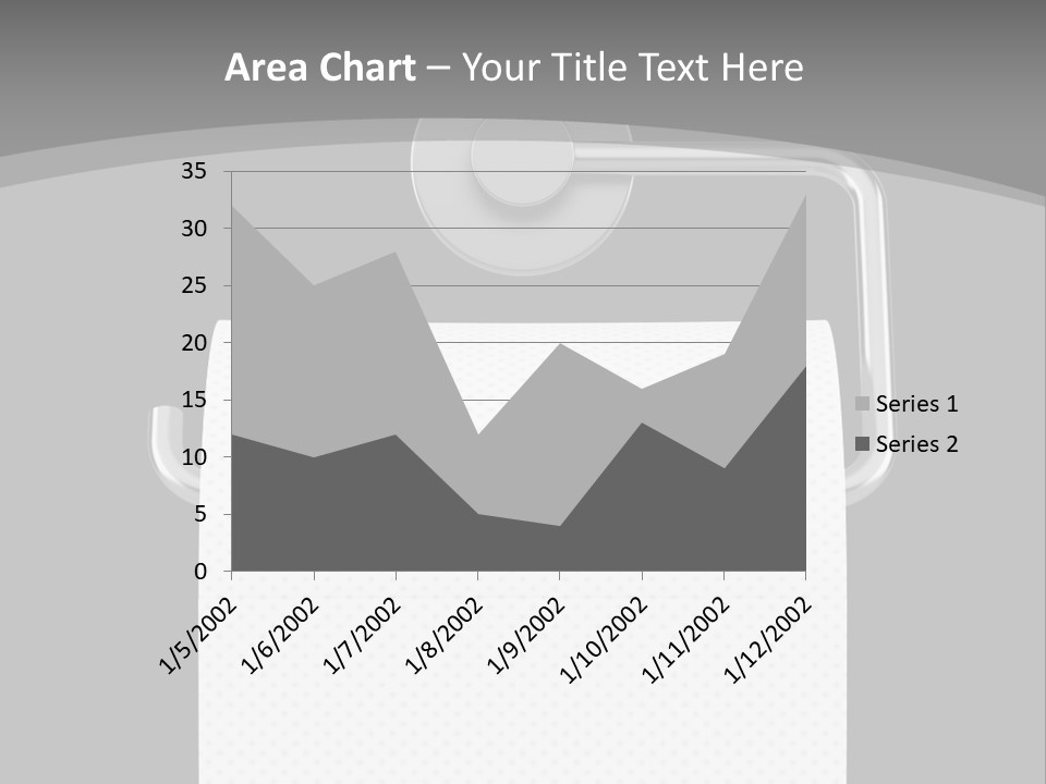 One Clipping Path Gray PowerPoint Template