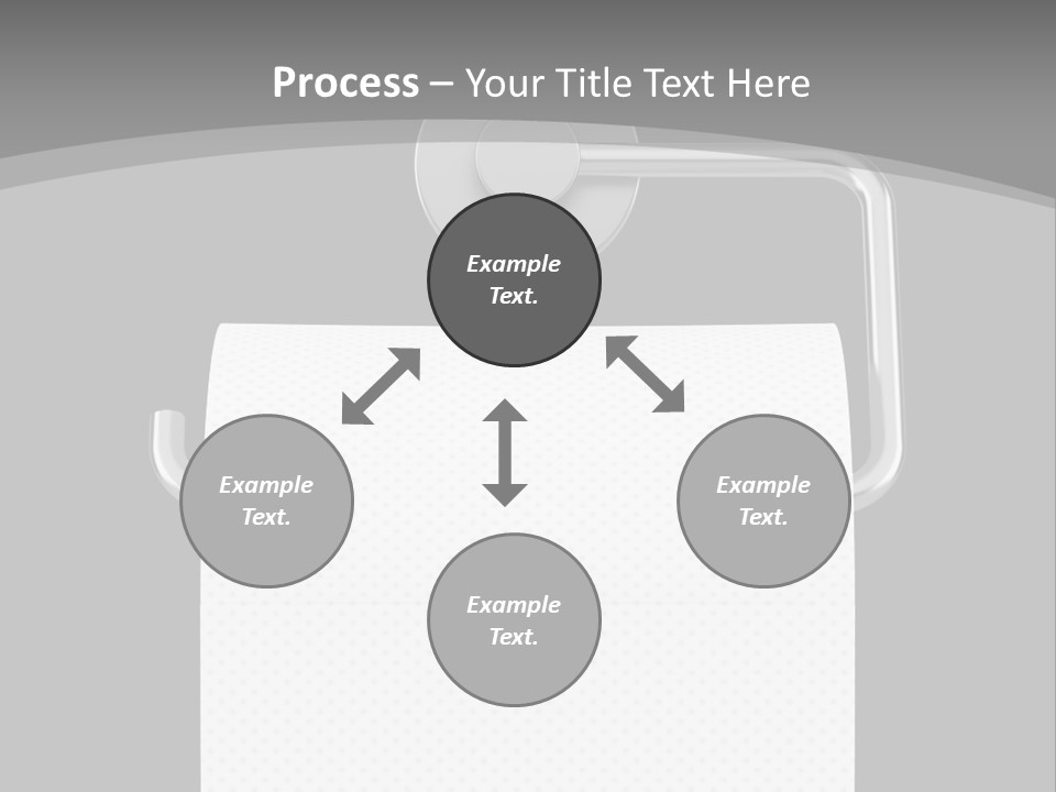 One Clipping Path Gray PowerPoint Template