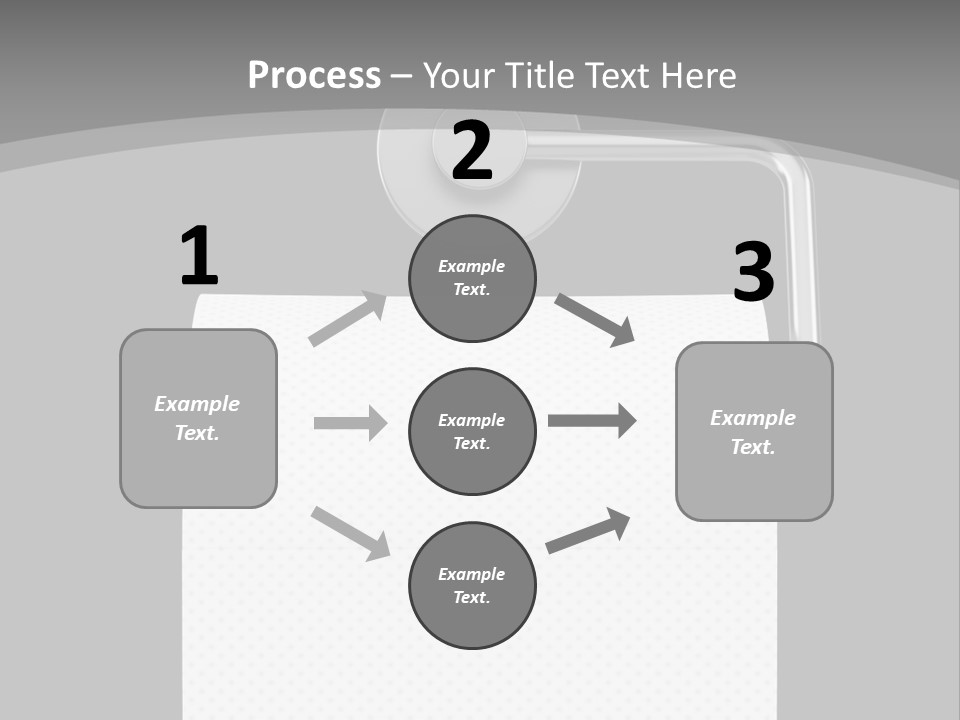 One Clipping Path Gray PowerPoint Template