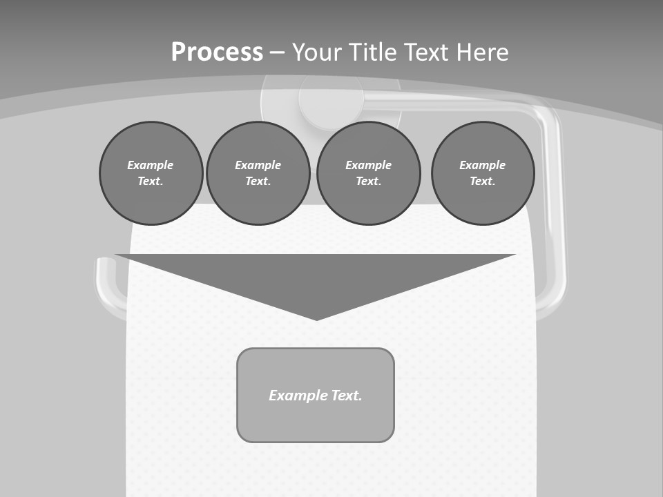 One Clipping Path Gray PowerPoint Template