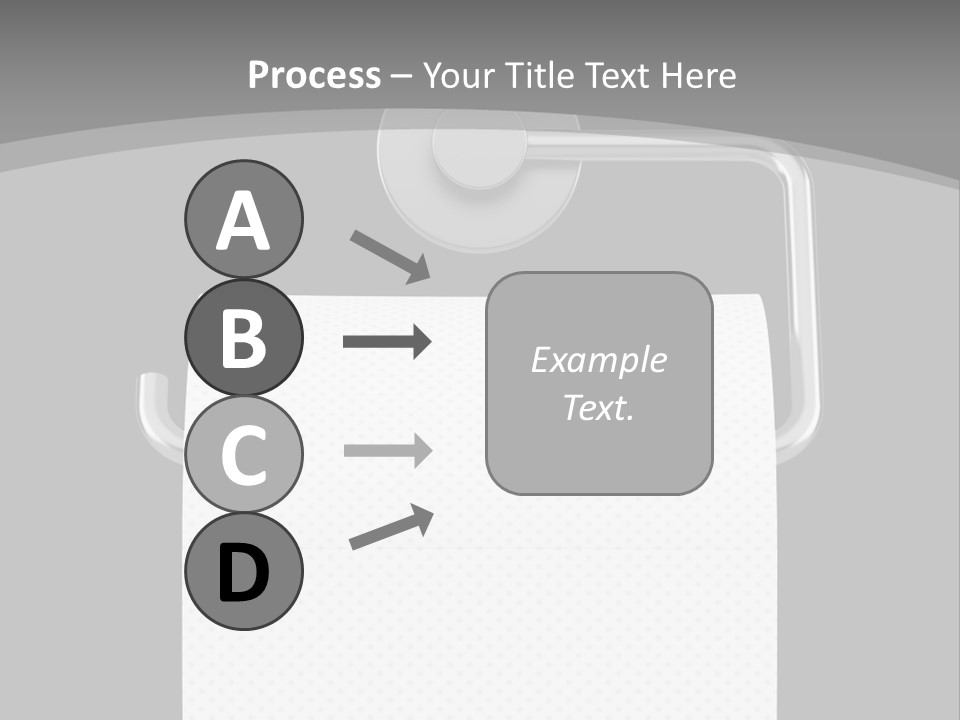 One Clipping Path Gray PowerPoint Template