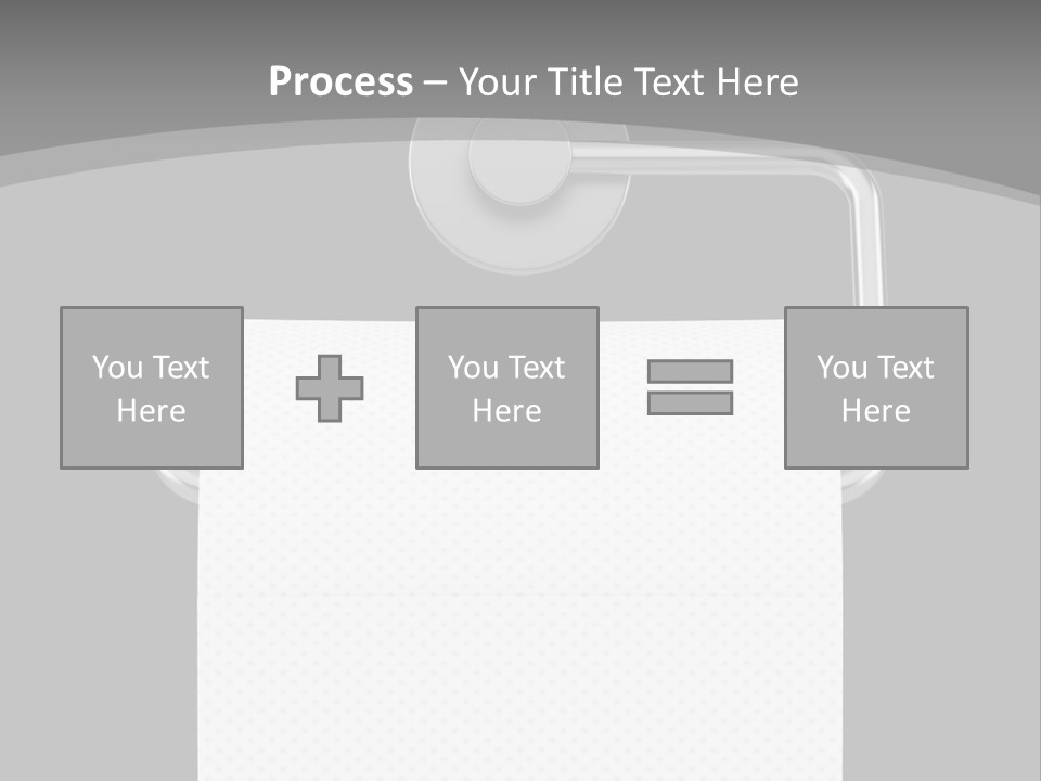 One Clipping Path Gray PowerPoint Template