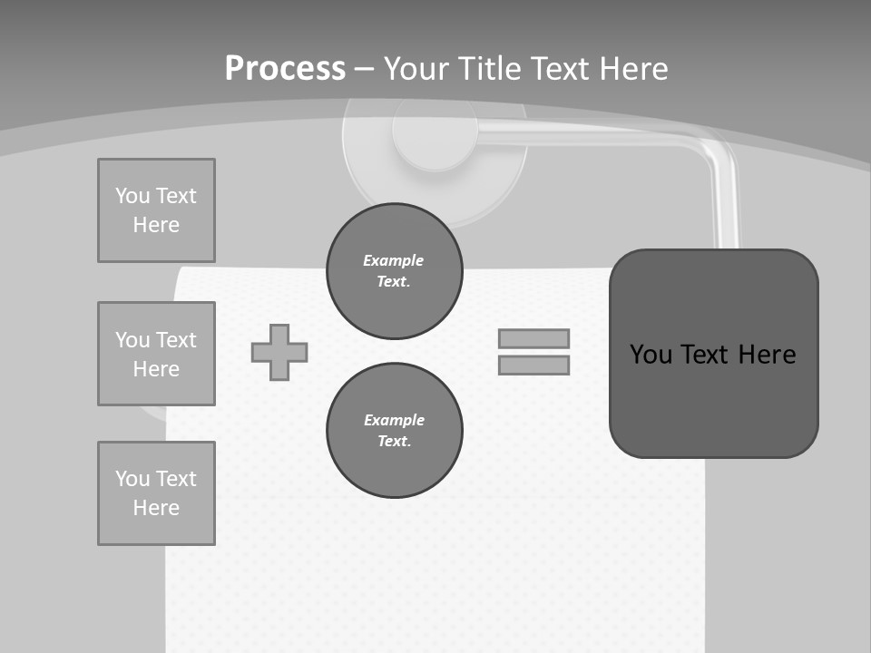 One Clipping Path Gray PowerPoint Template