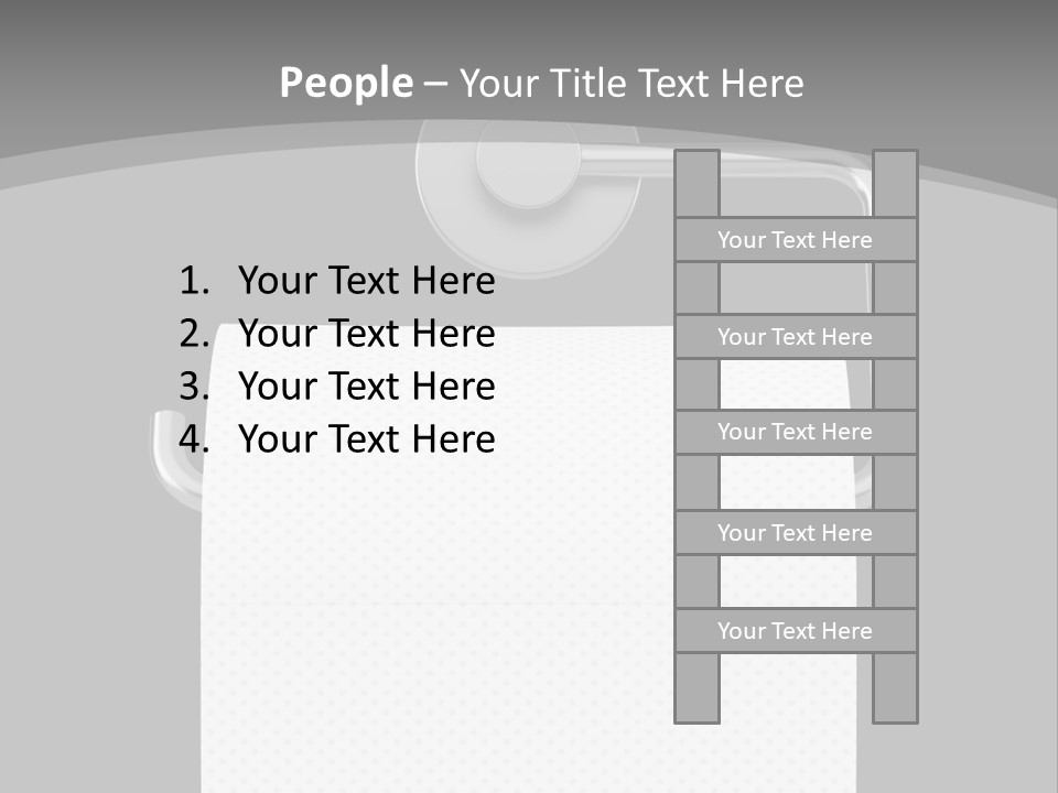 One Clipping Path Gray PowerPoint Template
