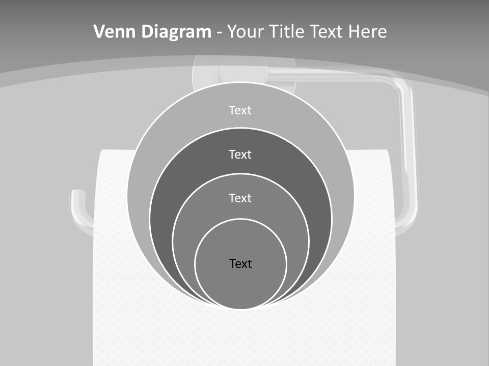 One Clipping Path Gray PowerPoint Template