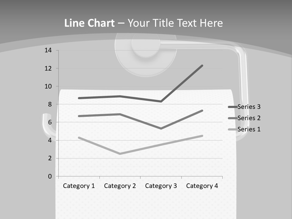 One Clipping Path Gray PowerPoint Template