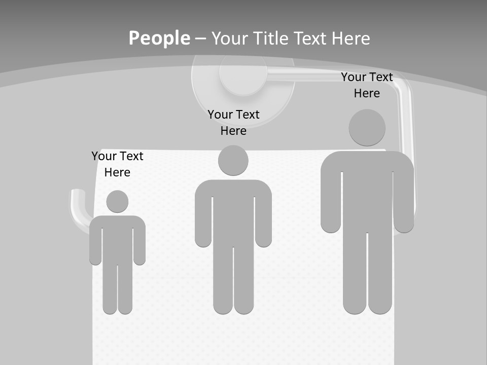 One Clipping Path Gray PowerPoint Template