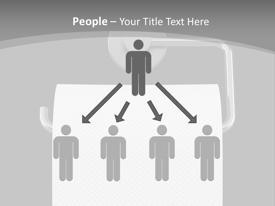 One Clipping Path Gray PowerPoint Template