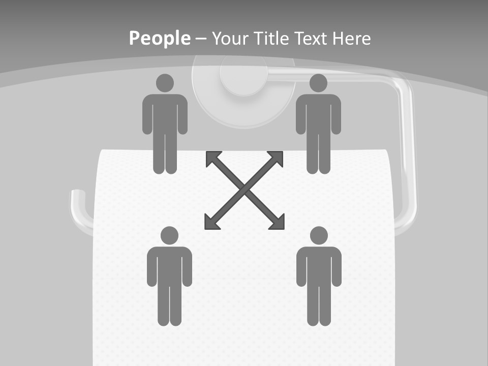 One Clipping Path Gray PowerPoint Template