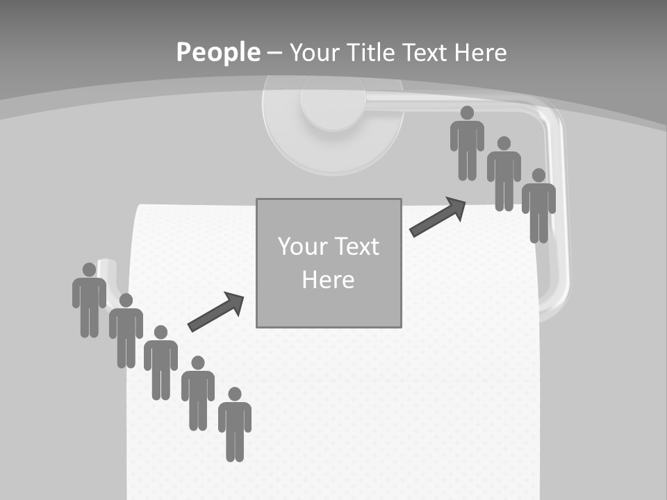 One Clipping Path Gray PowerPoint Template