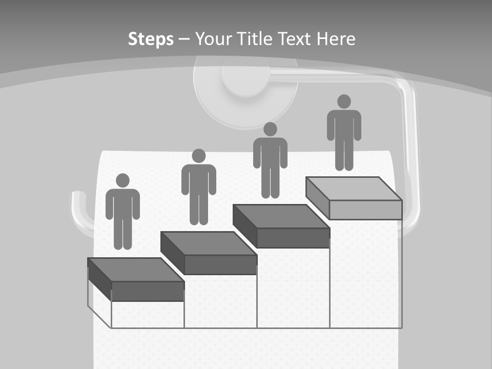 One Clipping Path Gray PowerPoint Template