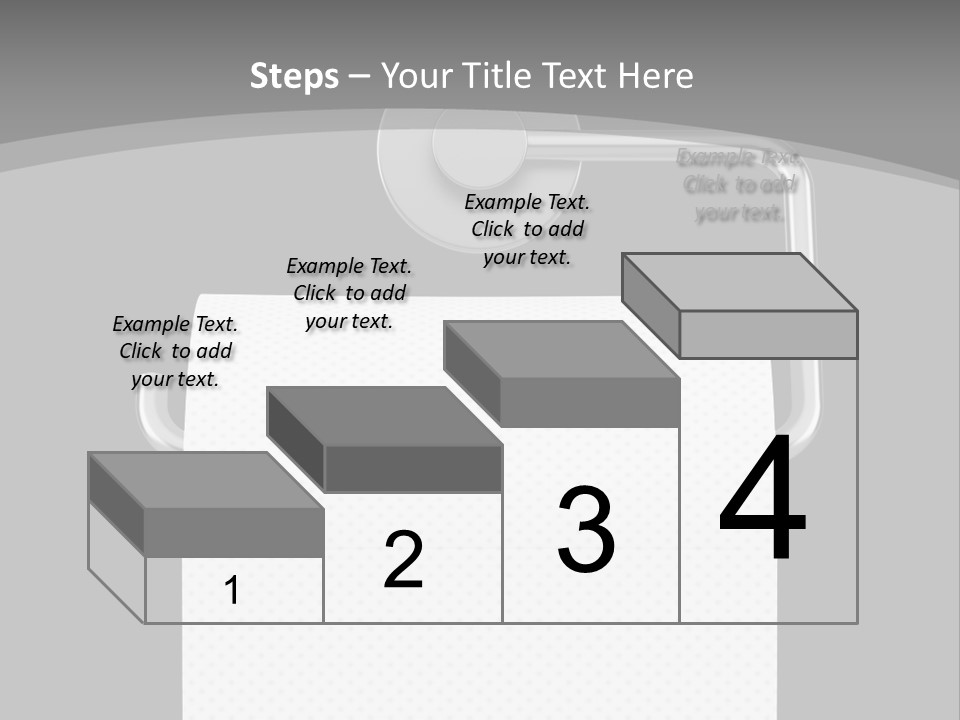 One Clipping Path Gray PowerPoint Template