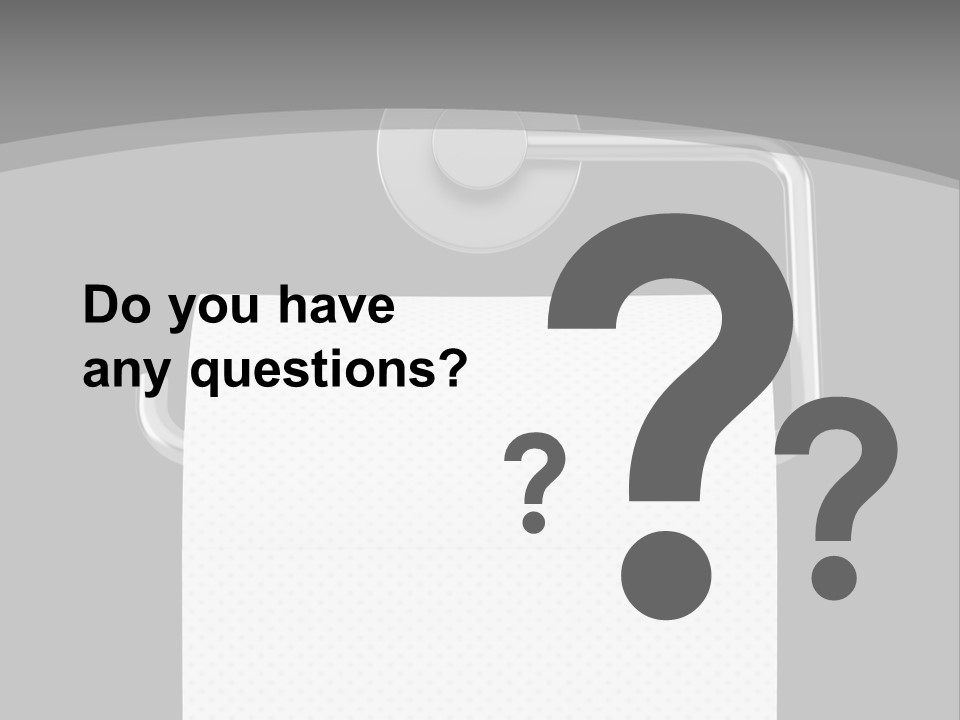 One Clipping Path Gray PowerPoint Template