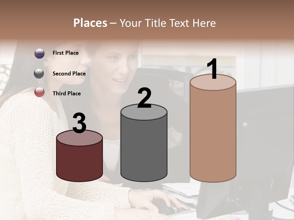 Discussion Occupation Businesswoman PowerPoint Template