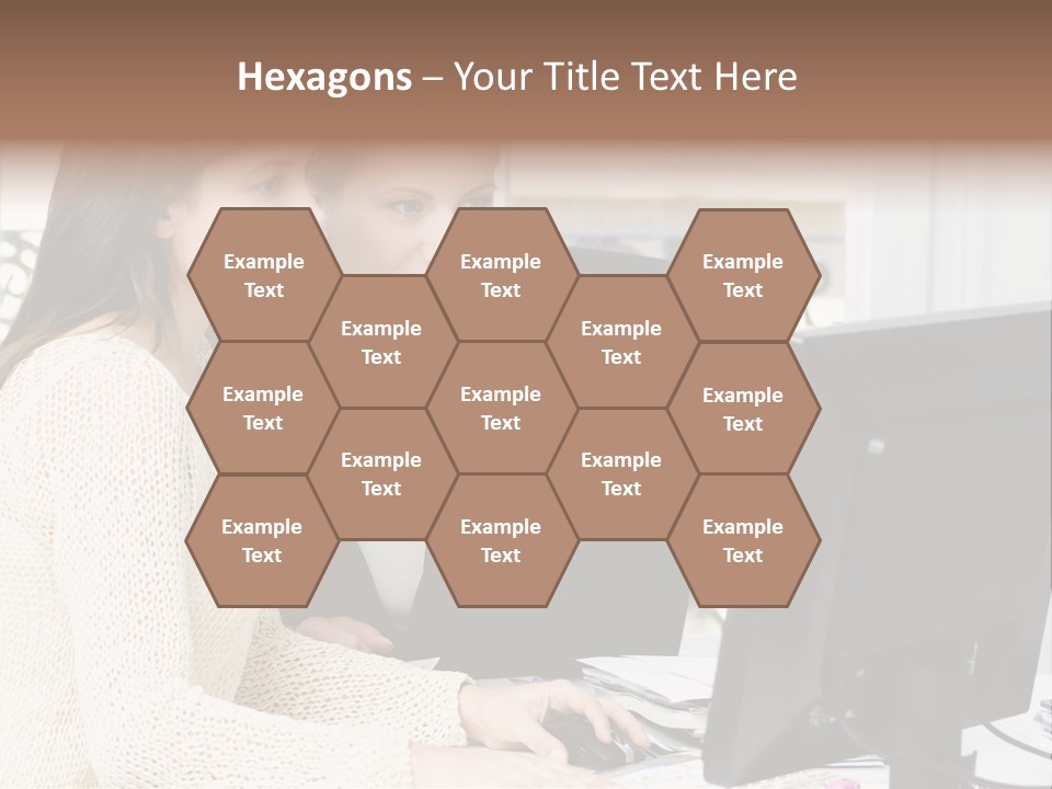 Discussion Occupation Businesswoman PowerPoint Template