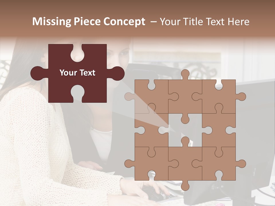 Discussion Occupation Businesswoman PowerPoint Template