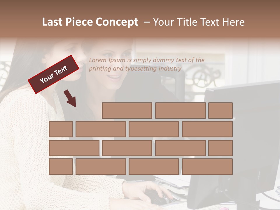 Discussion Occupation Businesswoman PowerPoint Template