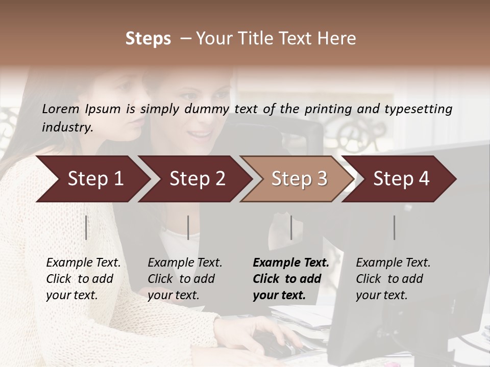 Discussion Occupation Businesswoman PowerPoint Template