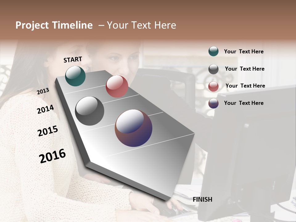 Discussion Occupation Businesswoman PowerPoint Template