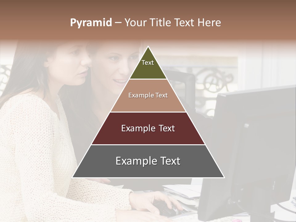 Discussion Occupation Businesswoman PowerPoint Template