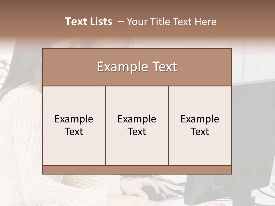 Discussion Occupation Businesswoman PowerPoint Template