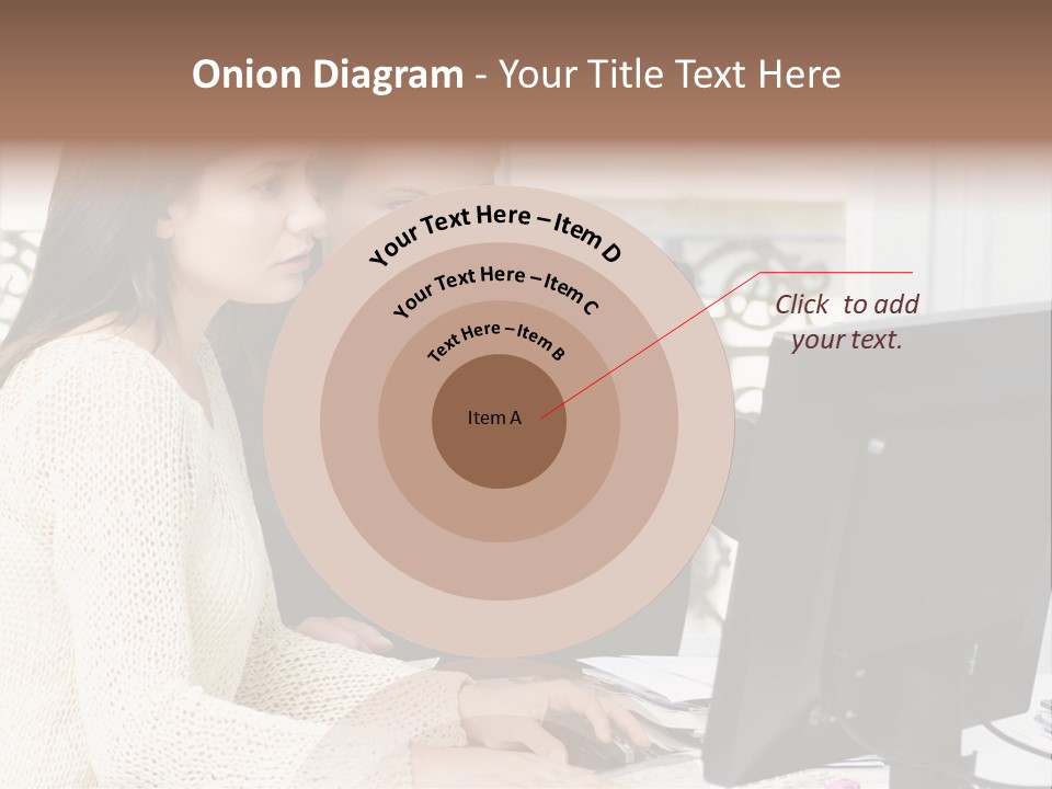 Discussion Occupation Businesswoman PowerPoint Template